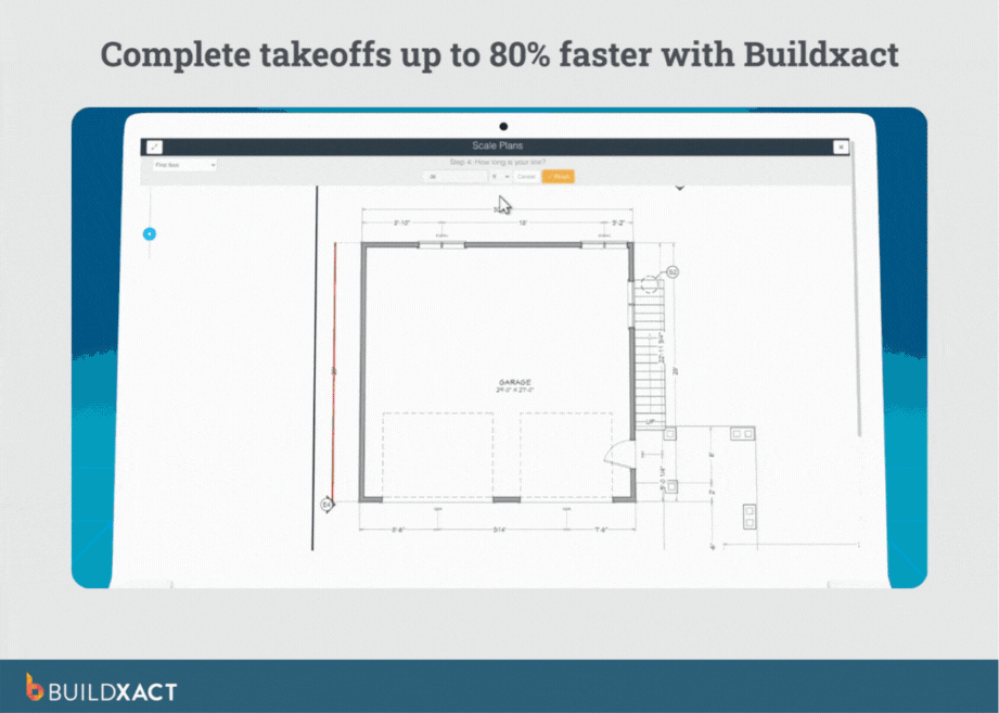 GIF showing Buildxact estimate costing