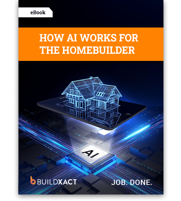 The cover for the eBook How AI Works for the Homebuilder