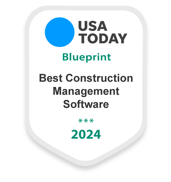 An award badge from USA Today Blueprint