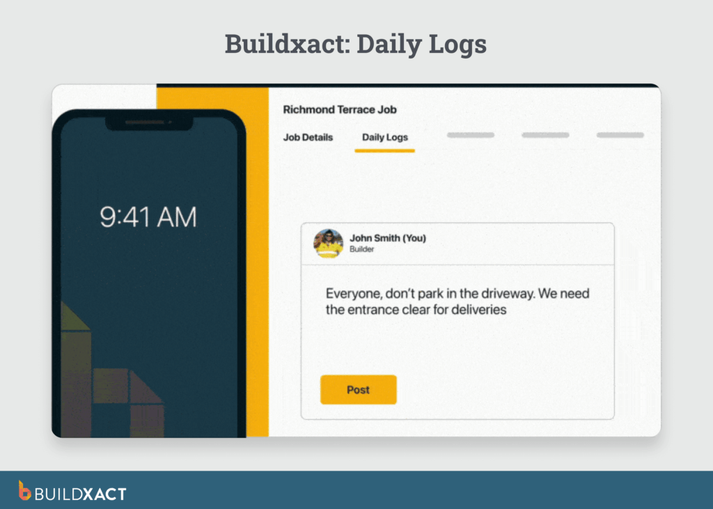 An image showing Buildxact’s Onsite tool on two devices
